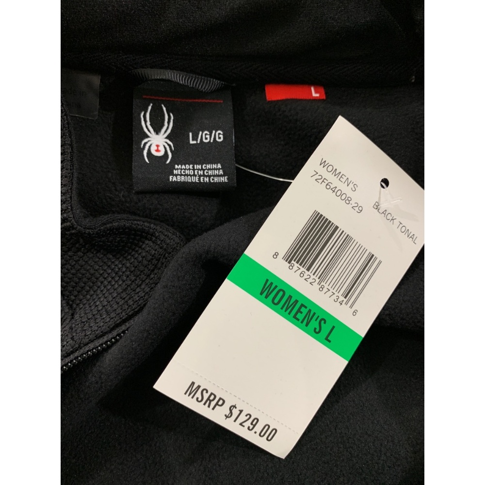 Spyder Women's Black Tonal Stryke Jacket - Picture 7 of 8